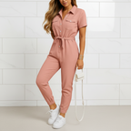 Women's tailored jumpsuit with refined appearance