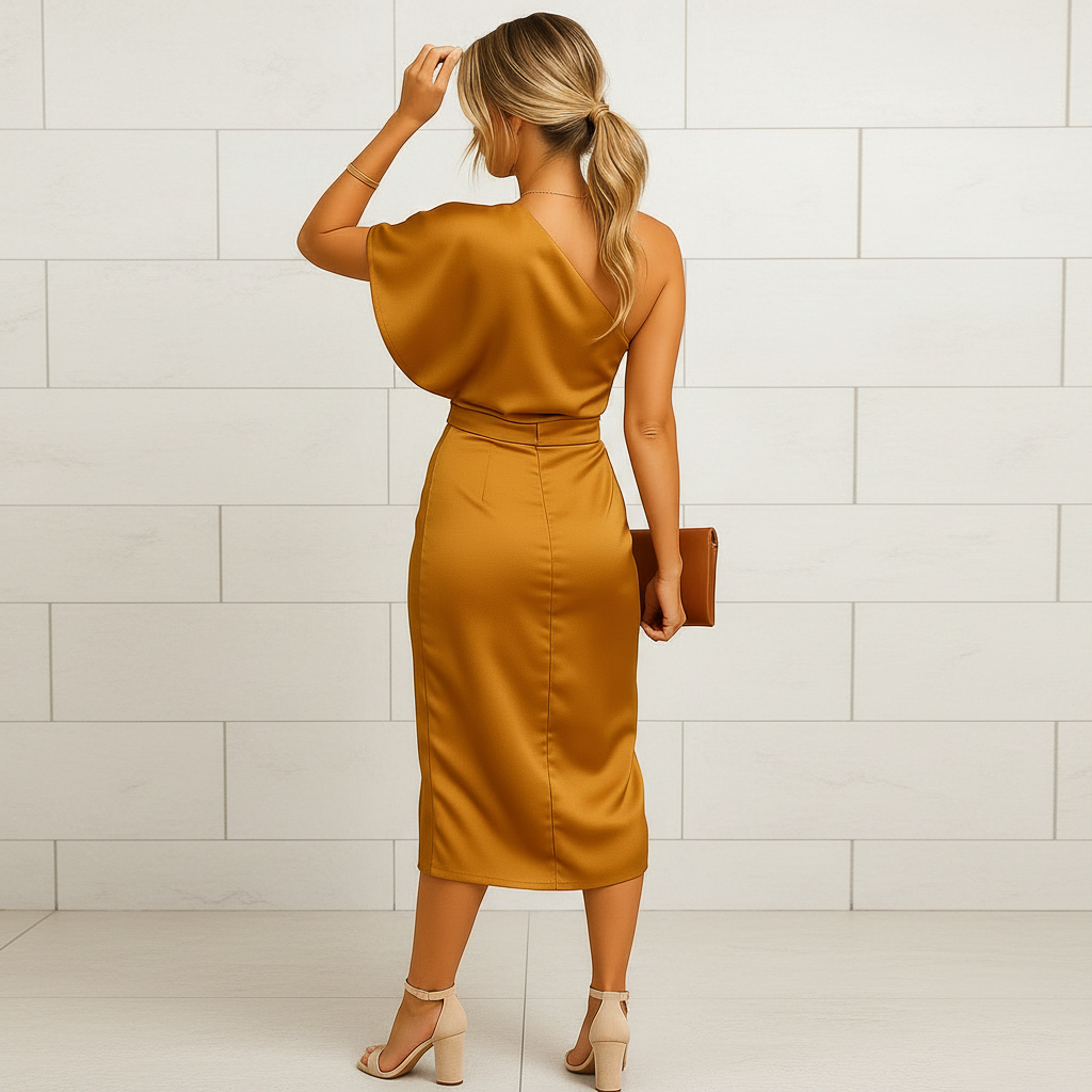 Women's slim fit dress for business meetings